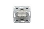 Розетка комп'ютерна RJ45 UTP категорія 6 подвійна Asfora Антрацит (EPH4800171)