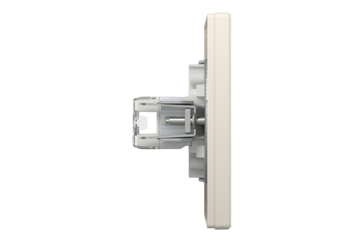 Розетка комп'ютерна RJ45 категорія 5Е І ТЕЛЕФОННА Розетка RJ12 Крем Asfora (EPH4900123)