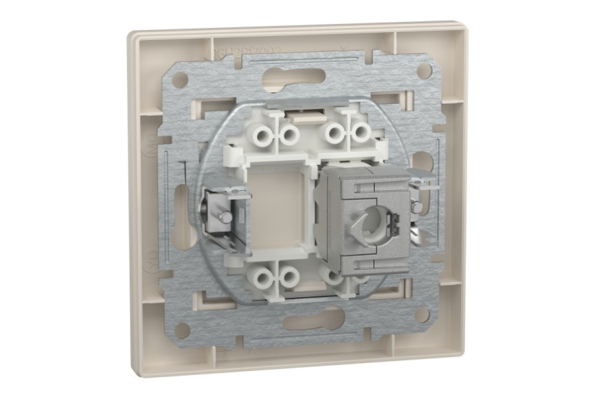 Розетка комп'ютерна RJ45 STP категорія 5Е Крем Asfora (EPH5000123)