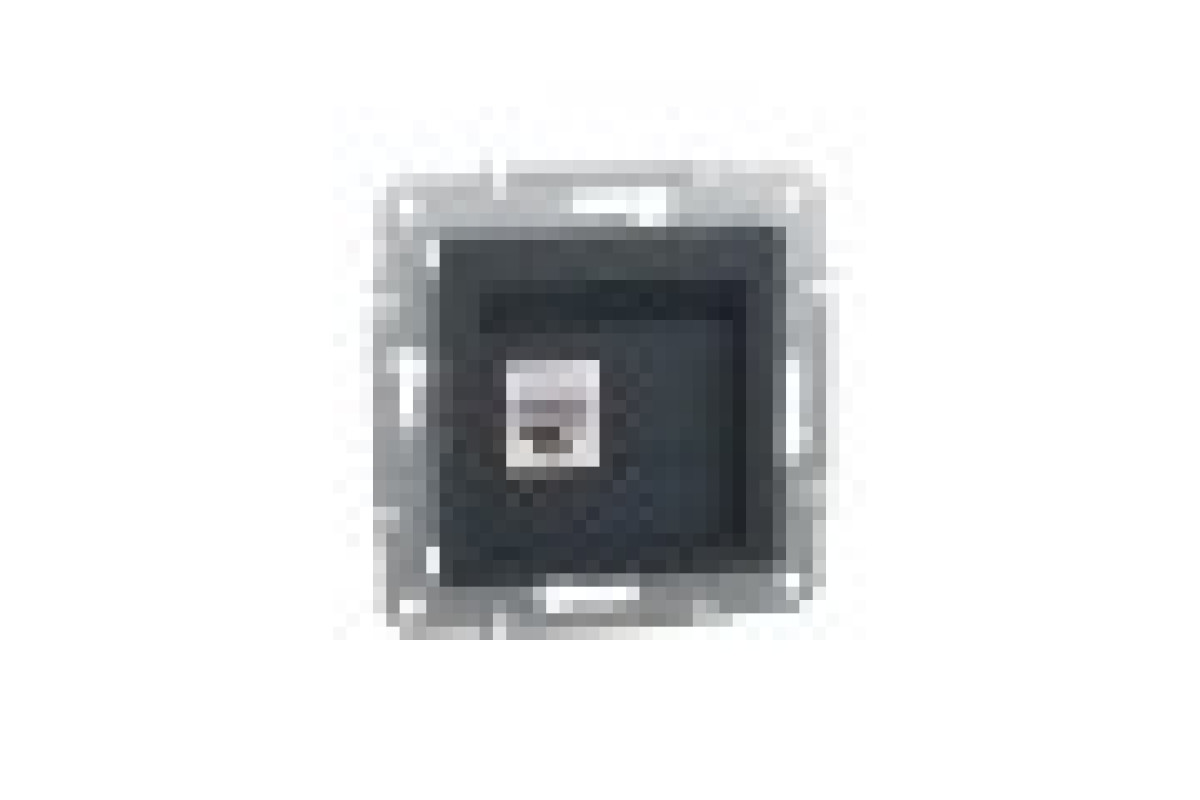 Розетка комп'ютерна RJ45 STP категорія 5Е Asfora Антрацит (EPH5000171)