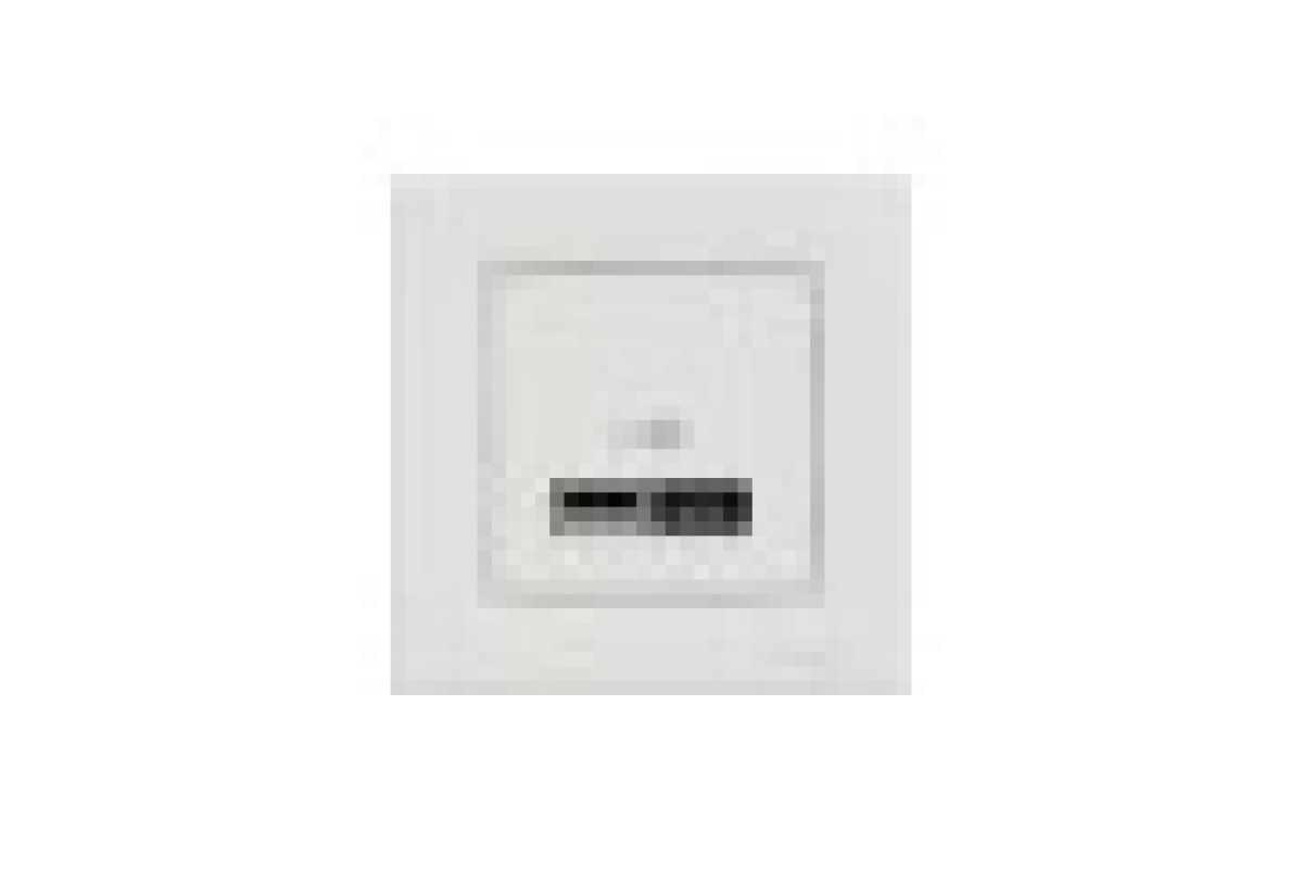 Подвійна USB зарядка 2.4 A Asfora біла (EPH2700321)