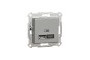 Подвійна USB зарядка 2.4 A Asfora алюминий (EPH2700361)