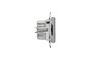Подвійна USB зарядка 2.4 A Asfora сталь (EPH2700362)