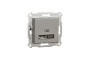 Подвійна USB зарядка 2.4 A Asfora бронза (EPH2700369)