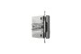 USB розетка А+С, 3 А, 45 Вт, антрацит (EPH2700471)