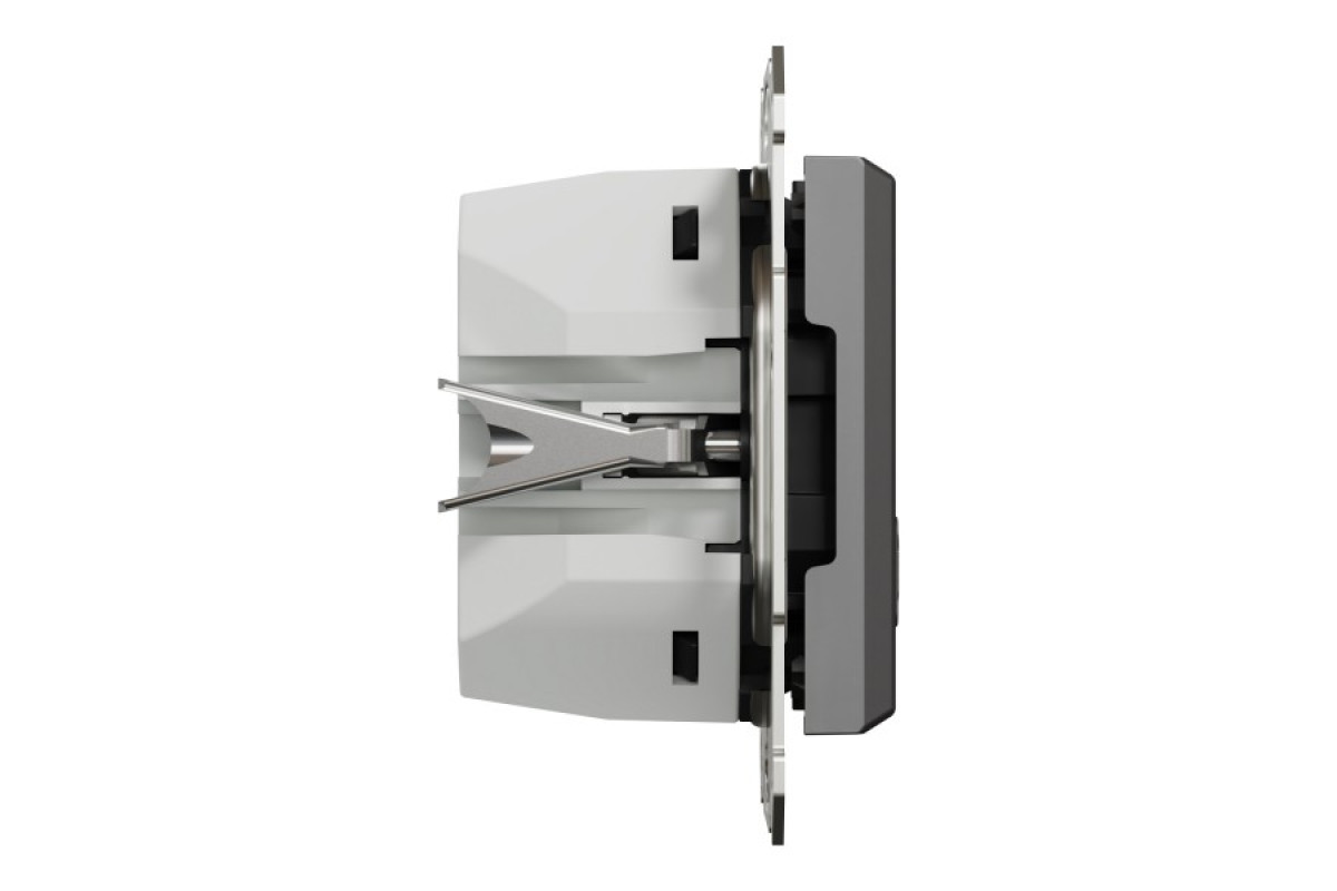 USB розетка А+С, 3 А, 45 Вт, антрацит (EPH2700471)