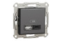 USB розетка А+С, 3 А, 45 Вт, антрацит (EPH2700471)
