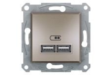 USB Розетка 2,1A Бронза Asfora (EPH2700269)