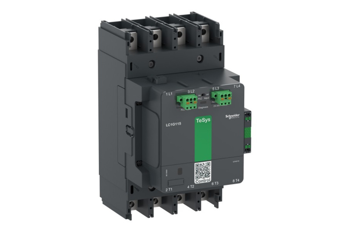 Контактор TeSys G 225A 4P 200-500 AC/DC+ПЛК (LC1G2254LSEA)