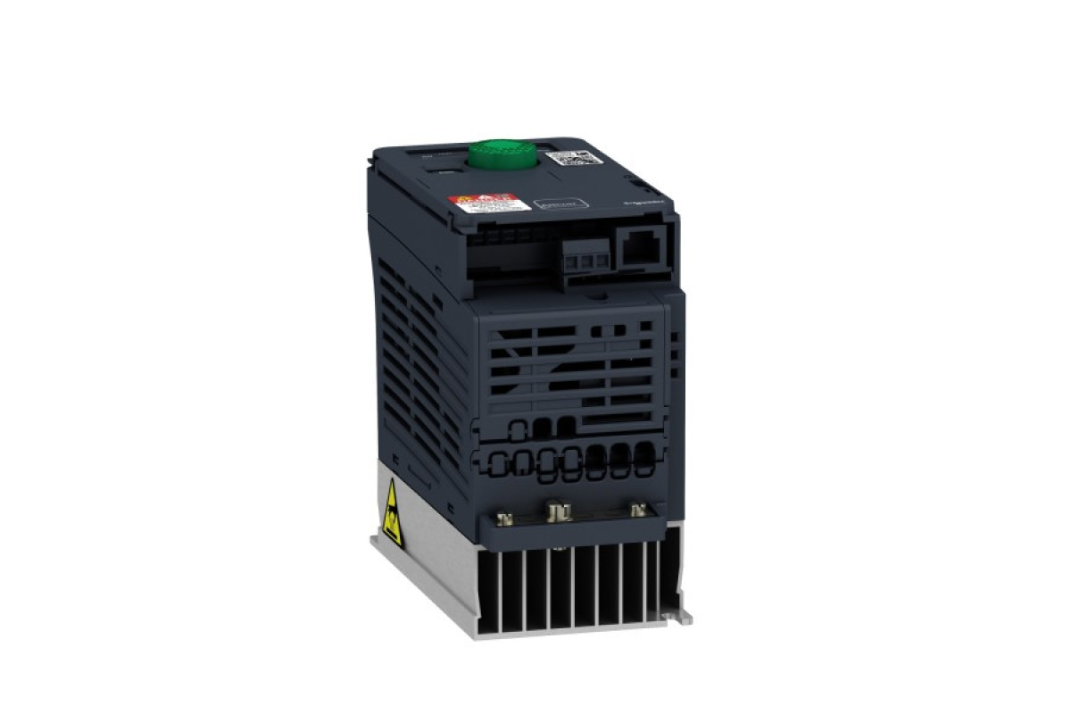 Перетворювач частоти ATV320C 0,75кВт 220В 1ф живлення, компакт з ЕМС-фільтром C2 (ATV320U07M2C)
