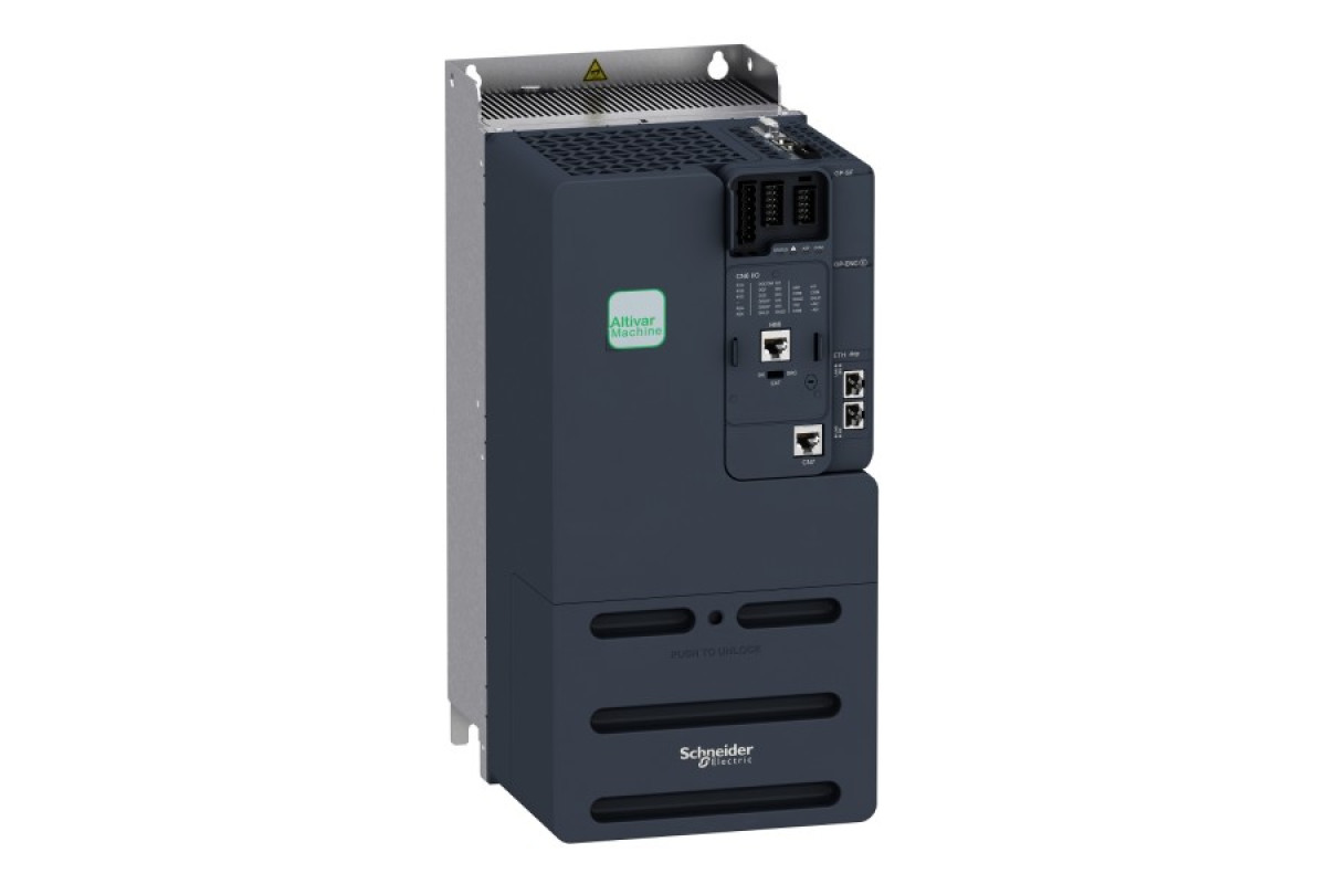 Перетворювач частоти ATV340 22кВт 380-480В IP20 Ethernet з ЕМС-фільтром кат.C3 (ATV340D22N4E)