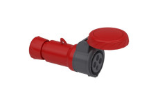 Кабельна розетка PratiKa, пряма, 16 A, 3P + E, 380-415 B AC, IP67 (PKF16M734)