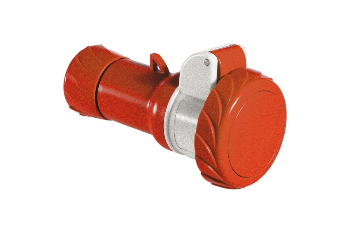 Кабельна розетка PratiKa, пряма, 16 A, 3P + E, 380-415 B AC, IP67 (PKF16M734)