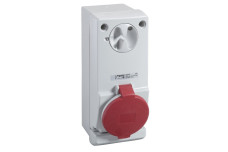 Розетка Unika з блоком - 32 A - 2P + E - 380...415 V AC - IP44 - wall (83045)