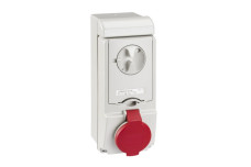 Розетка Unika з блоком - 16 A - 3P + E - 380...415 V AC - IP44 - wall (83135)