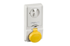 Розетка Unika з блоком - 16 A - 3P + N + E - 100...130 V AC - IP65 - panel (82180)