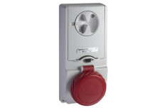 Розетка Unika з блоком - 32 A - 2P + E - 380...415 V AC - IP65 - panel (82195)