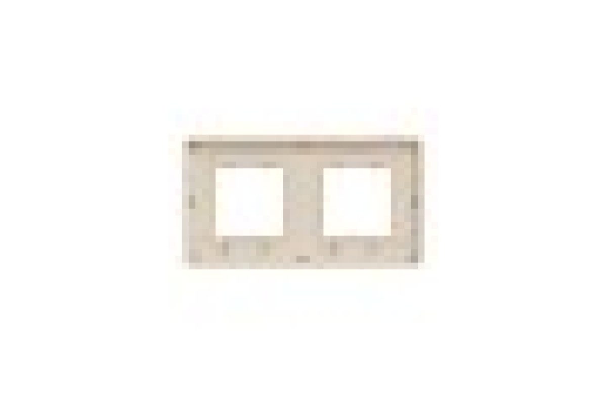 Рамка Unica Studio Metal, 2 пости, 2 x 2 модуля, бронза або беж (NU280451M)
