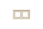 Рамка Unica Studio Metal, 2 пости, 2 x 2 модуля, бронза або беж (NU280451M)