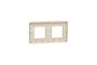 Рамка Unica Studio Metal, 2 пости, 2 x 2 модуля, бронза або беж (NU280451M)