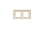 Рамка Unica Studio Metal, 2 пости, 2 x 2 модуля, золото або беж (NU280460M)