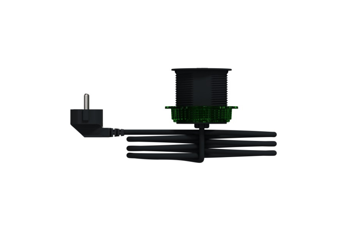 Настільний блок XS з розеткою DE та USB типу A, антрацит (INS44005)