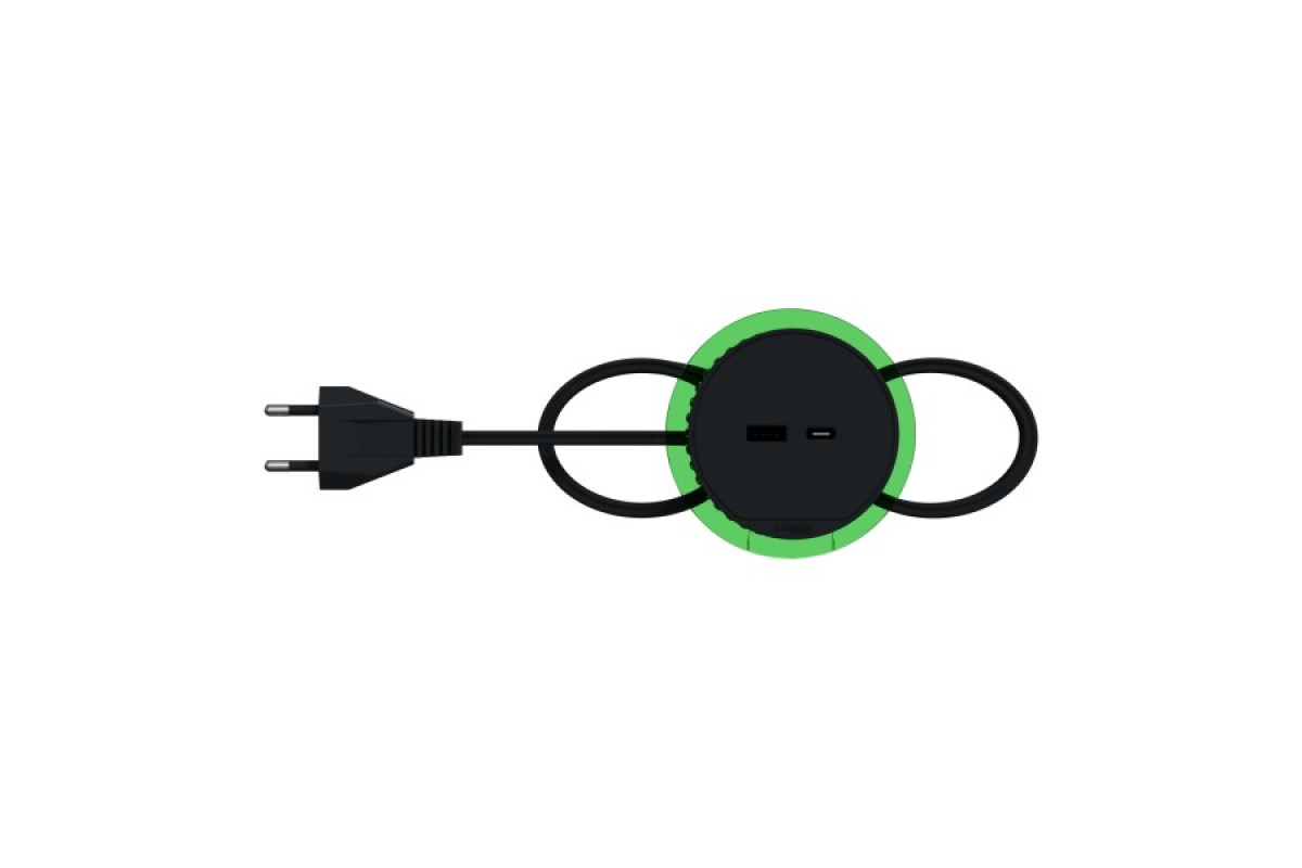 Настільний блок XS з USB типу A та USB типу C, антрацит (INS44009)