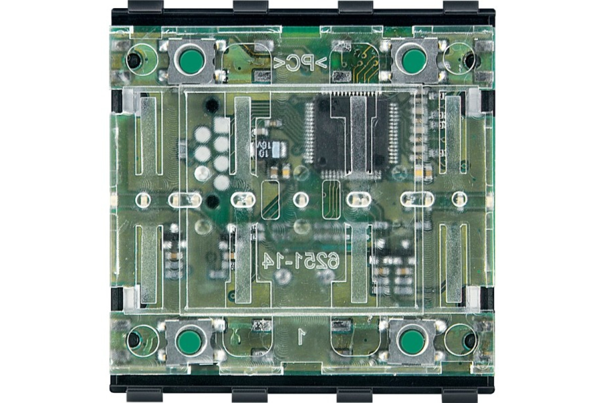 Модуль кнопкового вимикача KNX, 2-пости, System M (MTN625299)