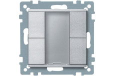 KNX кнопковий пост керування, 2 кнопки, алюміній, System M (MTN627660)
