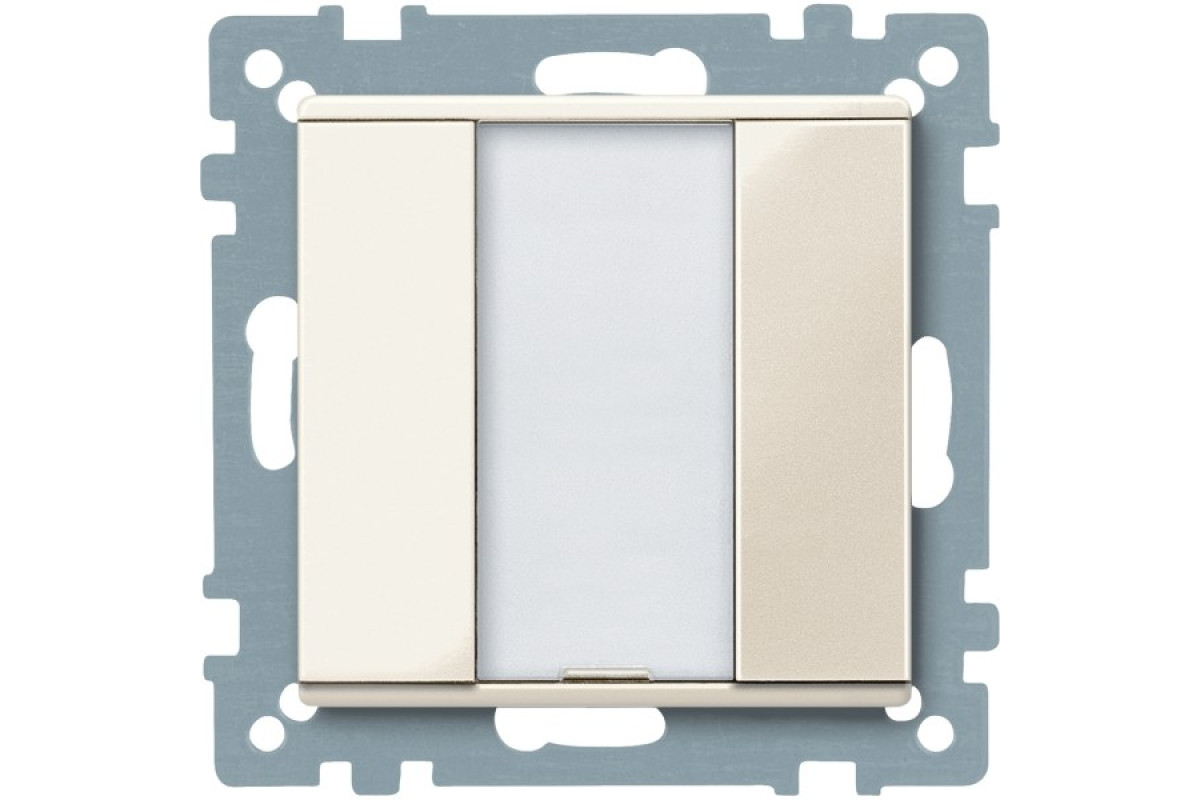Кнопковий вимикачі KNX, 1-позиційна кнопка, білий, глянцевий, System M (MTN617144)
