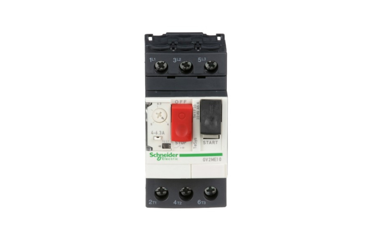 Автоматичний вимикач захисту двигунів TeSys GV 4-6,3 (GV2ME10)