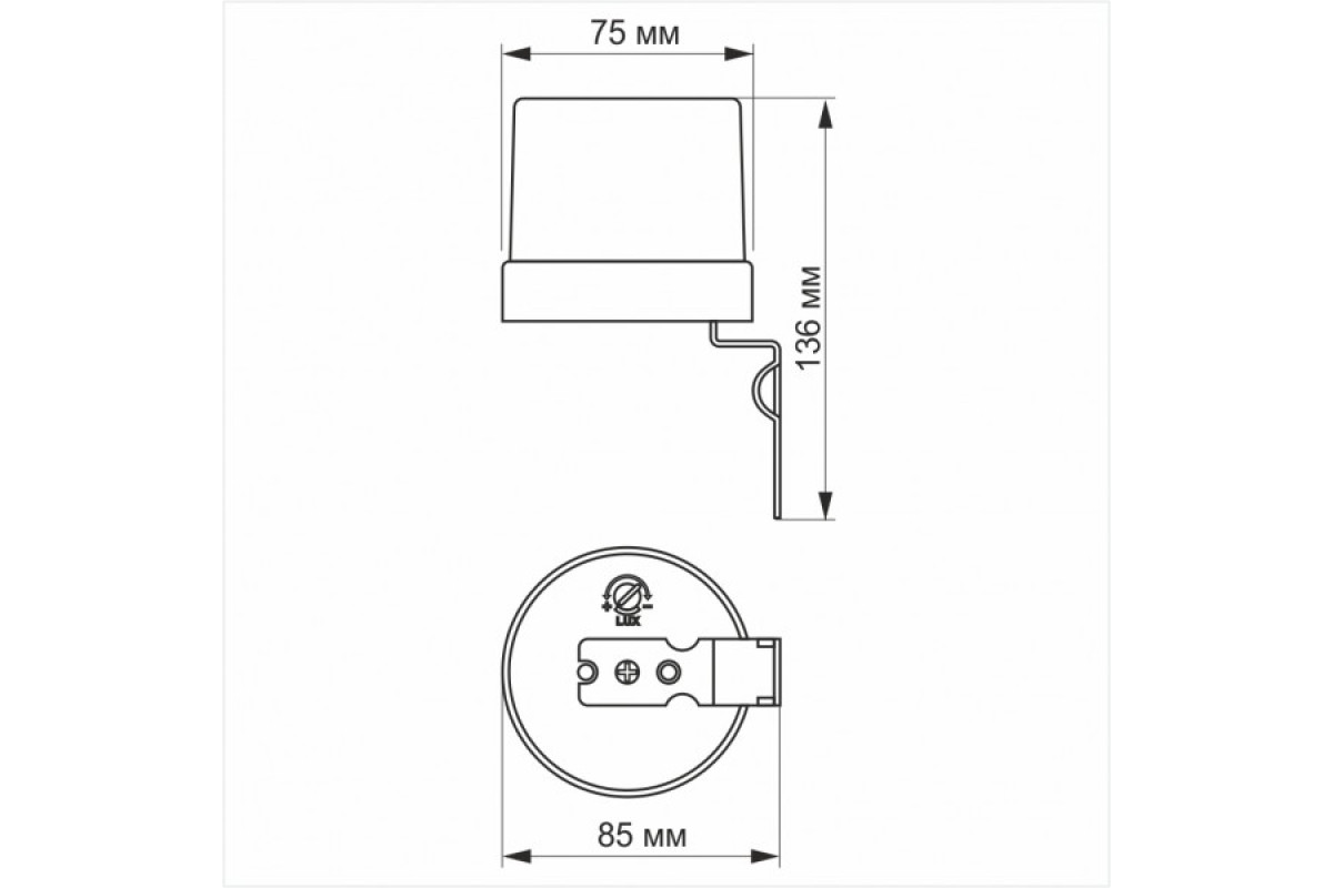 Датчик освітленості VIDEX VL-SN03 25A 220V фотометричний (VL-SN03)