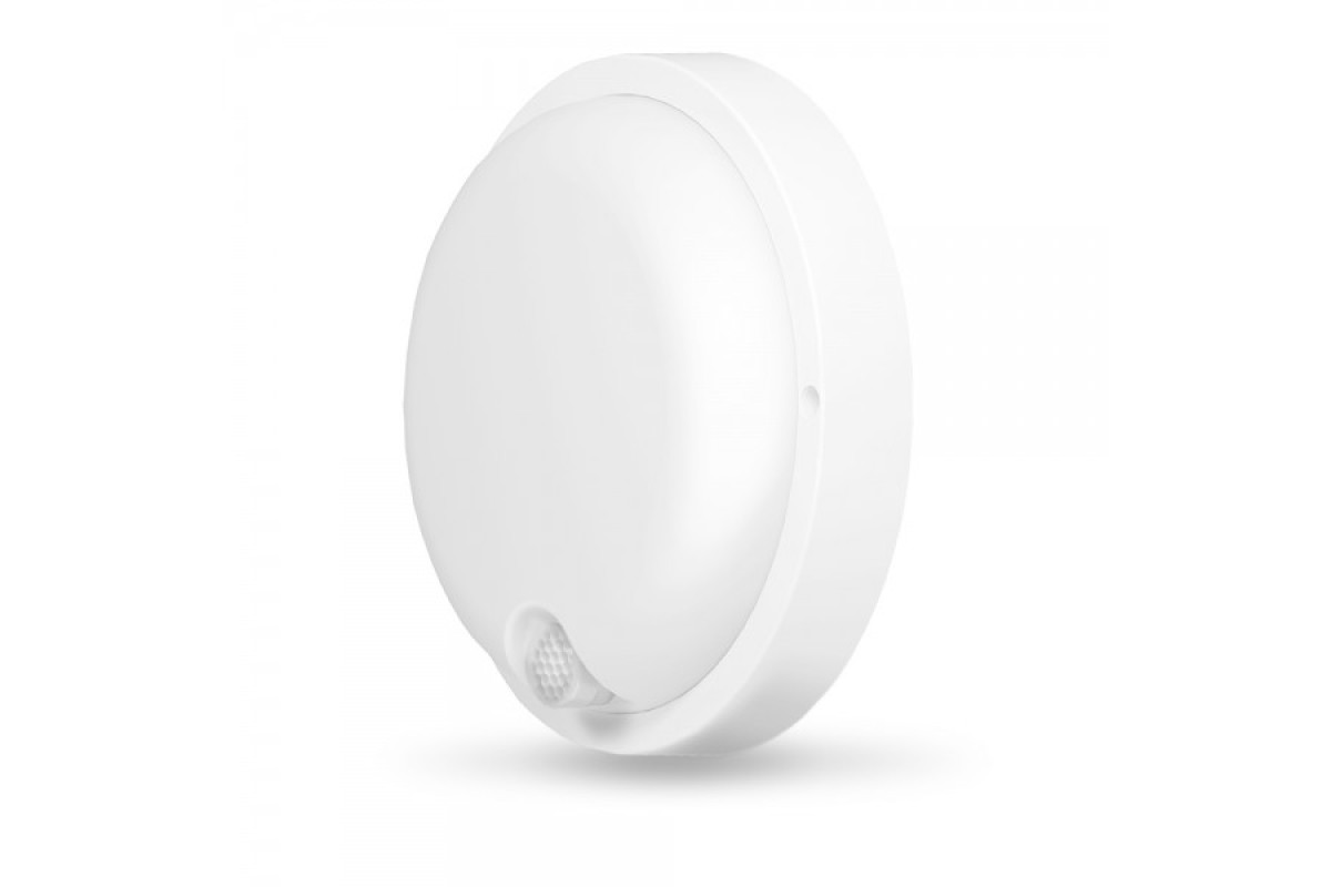 LED світильник з датчиком ІК IP54 круглий VIDEX 12W 5000K сенсорний білий (VL-BHR-125W-SP)