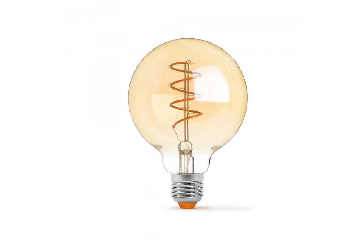 LED лампа VIDEX Filament G95FASD 5W E27 2200K дімерна бронза (VL-G95FASD-05272)