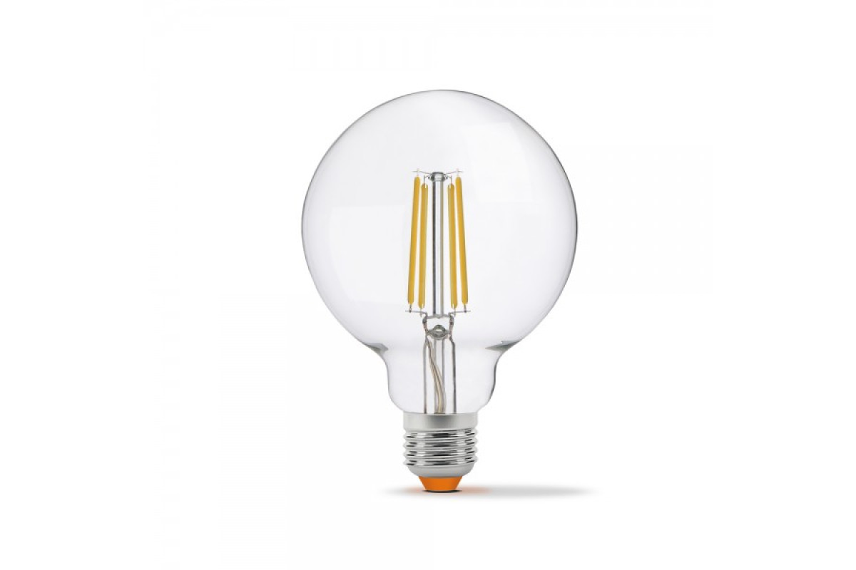 LED лампа VIDEX Filament G95FD 7W E27 4100K дімерна (VL-G95FD-07274)