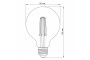 LED лампа VIDEX Filament G95FD 7W E27 4100K дімерна (VL-G95FD-07274)