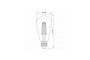 LED лампа VIDEX Filament ST64FA 10W E27 2200K бронза (VL-ST64FA-10272)