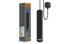 LED світильник підвісний накладний VIDEX 10W 4100K чорний (VL-SP-10034B) 26483