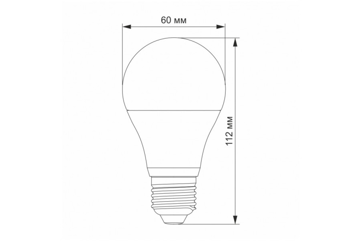 "Сенсор" LED лампа VIDEX A60e 10W E27 4100K з сенсором освітленості (VL-A60e-10274-N)