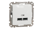 USB розетка A+A 2,1A біла Sedna Design (SDD111401)