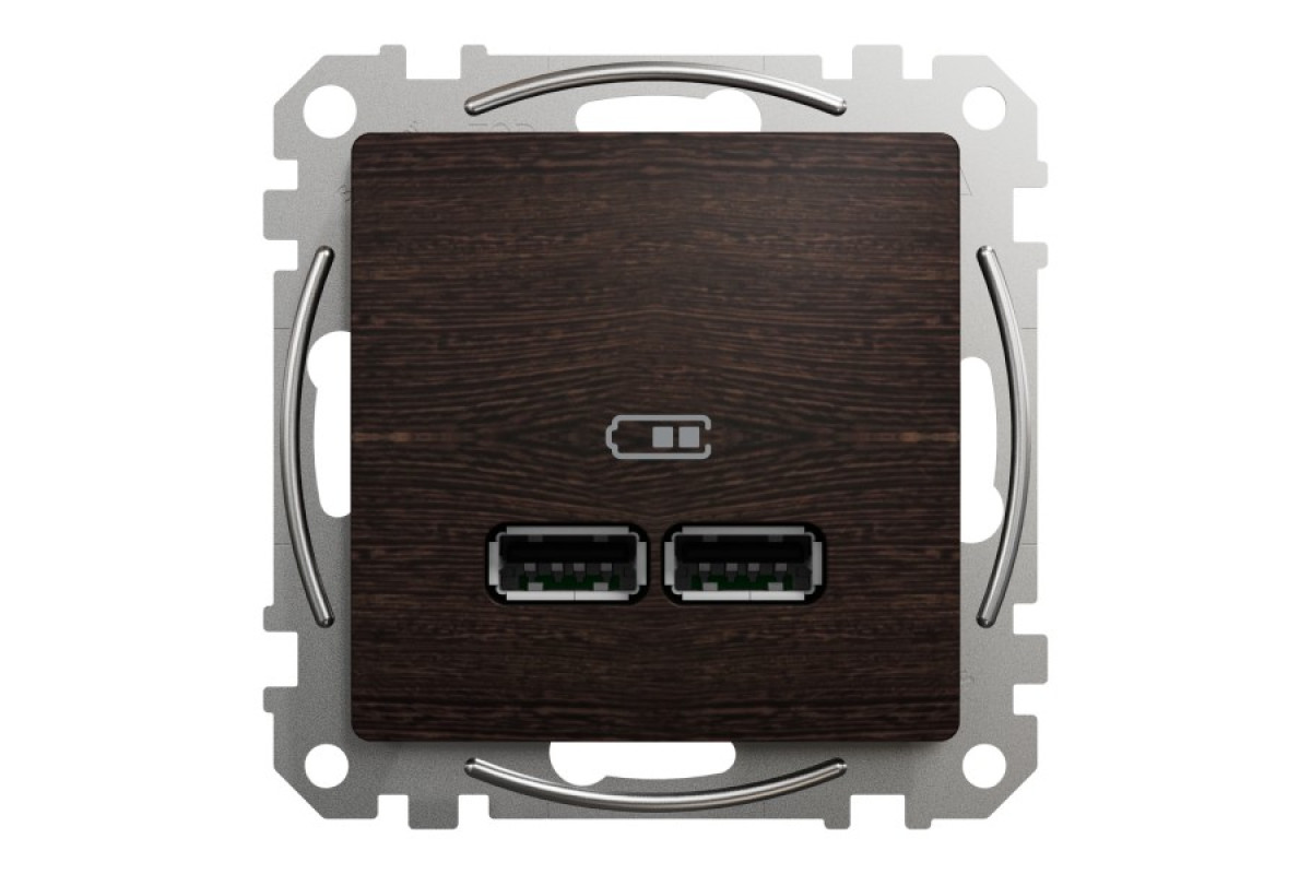 USB розетка A+A 2,1A Венге Sedna Elements (SDD181401)