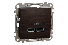 USB розетка A+A 2,1A Венге Sedna Elements (SDD181401)