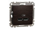 USB розетка A+A 2,1A Венге Sedna Elements (SDD181401)