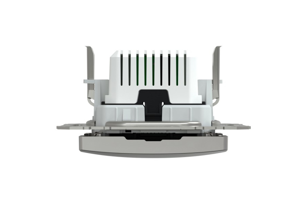 USB розетка, Sedna Design & Elements, тип A+C, 3 A, 21 Вт, алюміній (SDD113405)