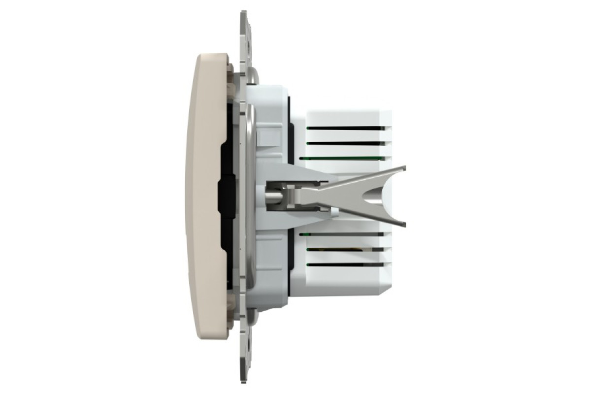 USB розетка, Sedna Design & Elements, тип A+C, 3 A, 21 Вт, бежевий (SDD112405)