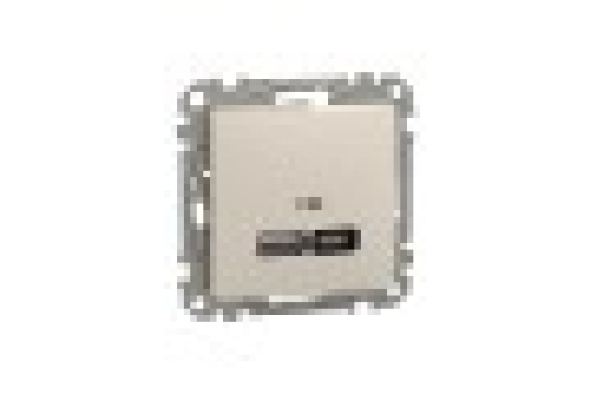 USB розетка, Sedna Design & Elements, тип A+C, 3 A, 21 Вт, бежевий (SDD112405)