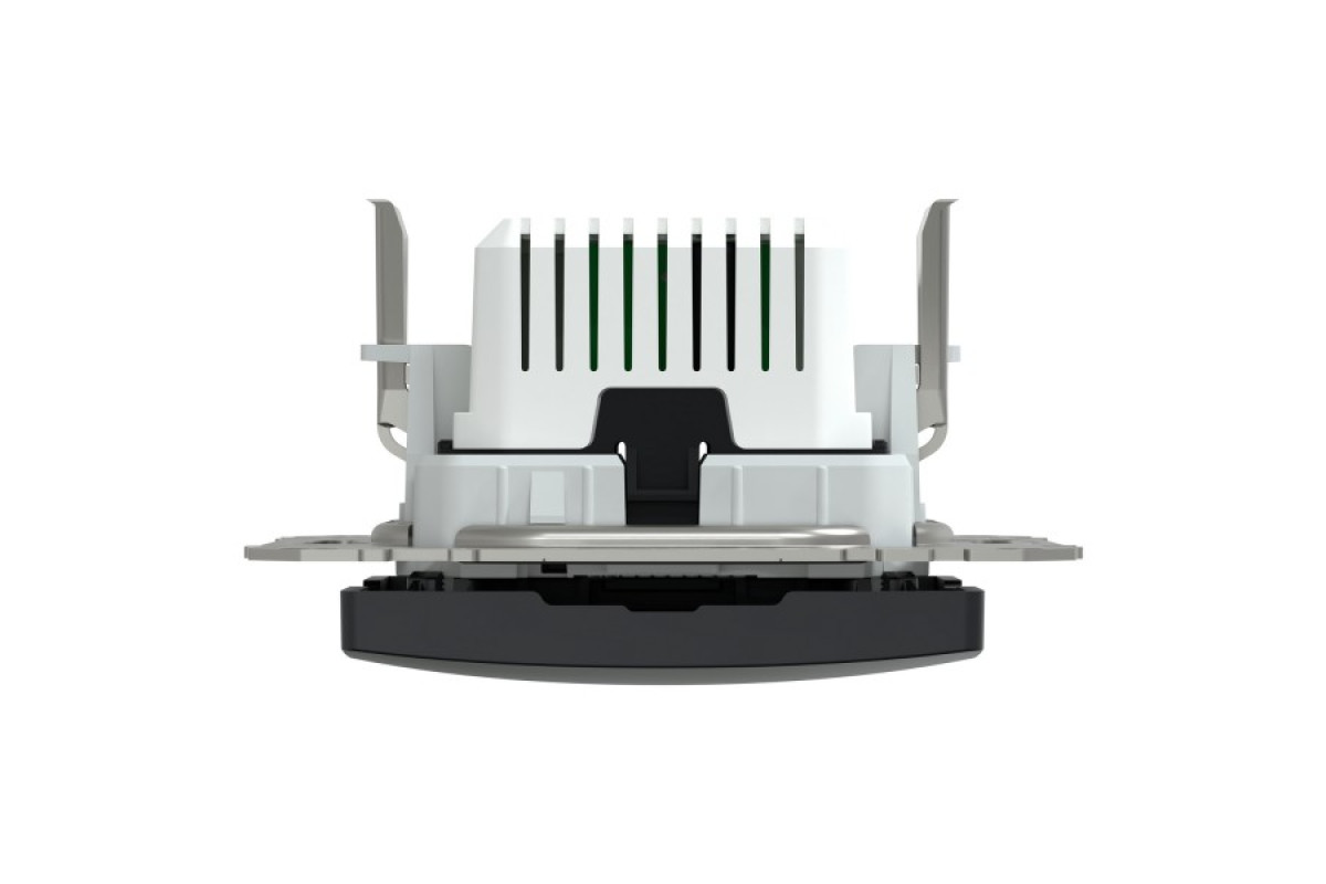 USB розетка, Sedna Design & Elements, тип A+C, 3 A, 21 Вт, чорний (SDD114405)