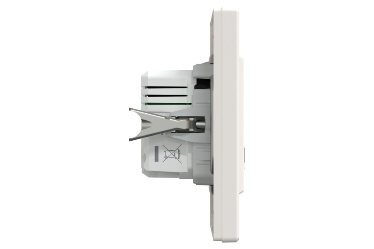 Подвійний зарядний пристрій USB, Asfora, тип A+C, 21 Вт, у комплекті, кремовий (EPH2700523)