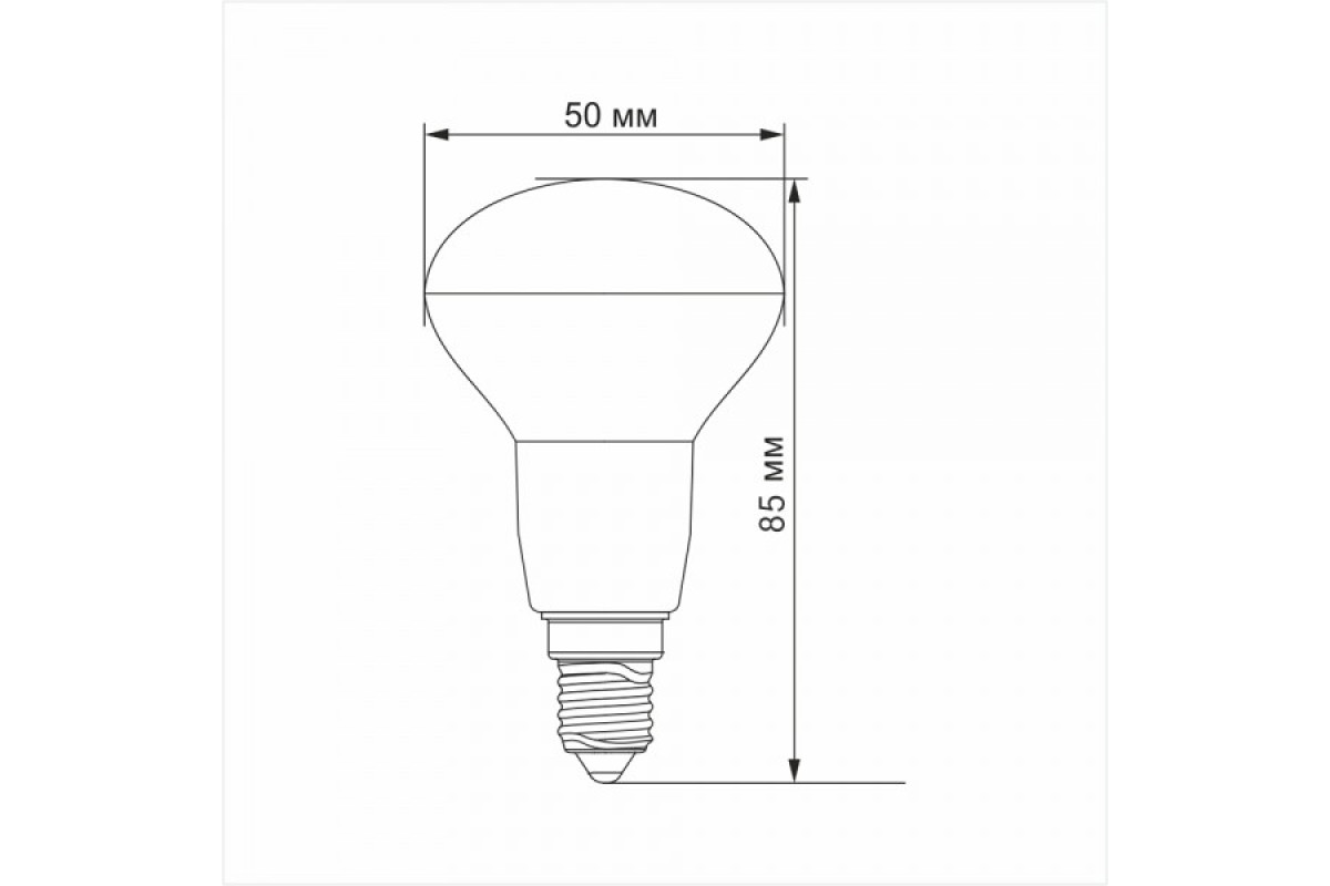 LED лампа TITANUM R50 6W E14 3000K (TLR5006143)