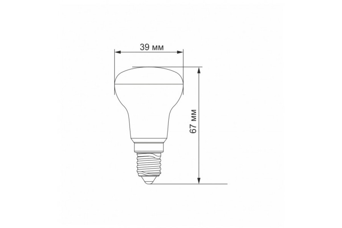 LED лампа VIDEX R39e 4W E14 4100K (VL-R39e-04144)